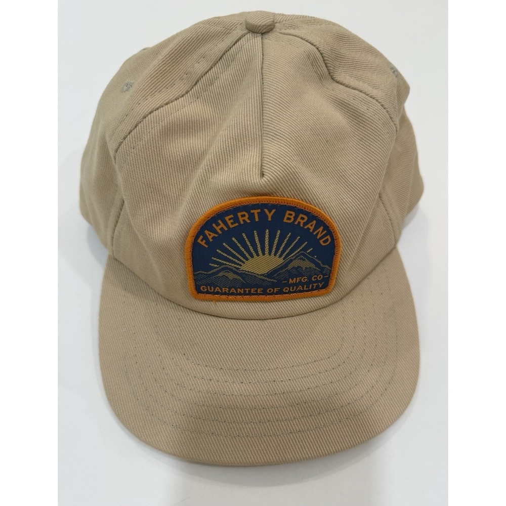 NWOT Faherty Brand Cotton Beige Adjustable Hat